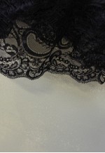 Vintage Y2K Lace Slip Dress Black With Floral Details