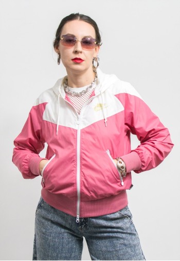 NIKE track jacket Vintage 2000's hooded women size M/L