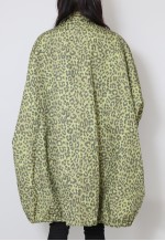 80's Vintage Brown Animal Print Oversized Coat Mac Trench